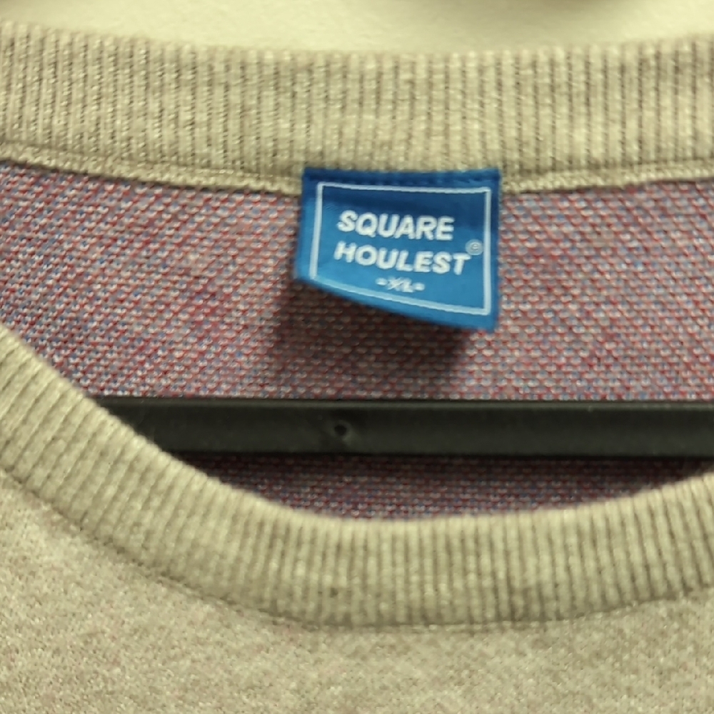 Cream Crewneck Sweater with Blue Cup Graphic - Picture 3 of 7